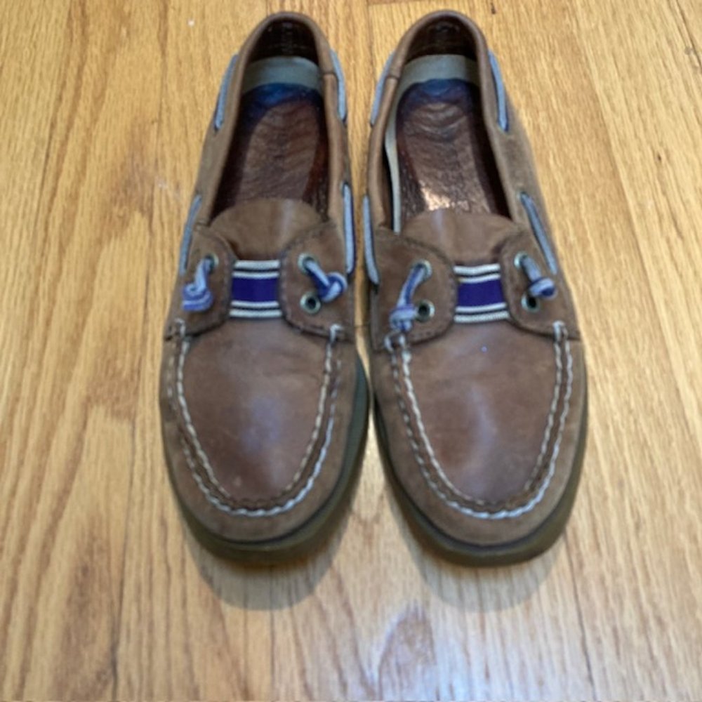 CLEARANCE Sperry Top-Sider brown leather boat shoes size 5.5
